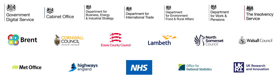 Logos of central departments and public bodies logos